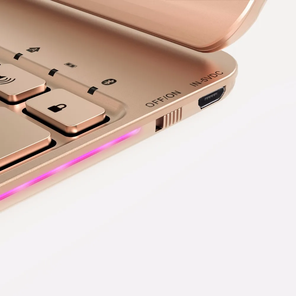 Беспроводная Bluetooth алюминиевая клавиатура чехол для IPAD Air 1 2 PRO 9 7 &quot10 5&quot дюймов 360