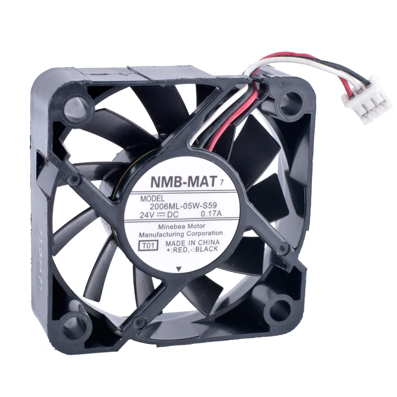 

COOLING REVOLUTION 2006ML-05W-S59 5015 5cm 50mm 50x50x15mm 24V 0.17A 3 line mute inverter industrial cooling fan