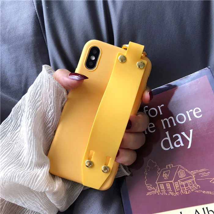 Чехол DIS простой карамельный цвет мягкий чехол для телефона iphone 8 7 6S plus XR XS MAX