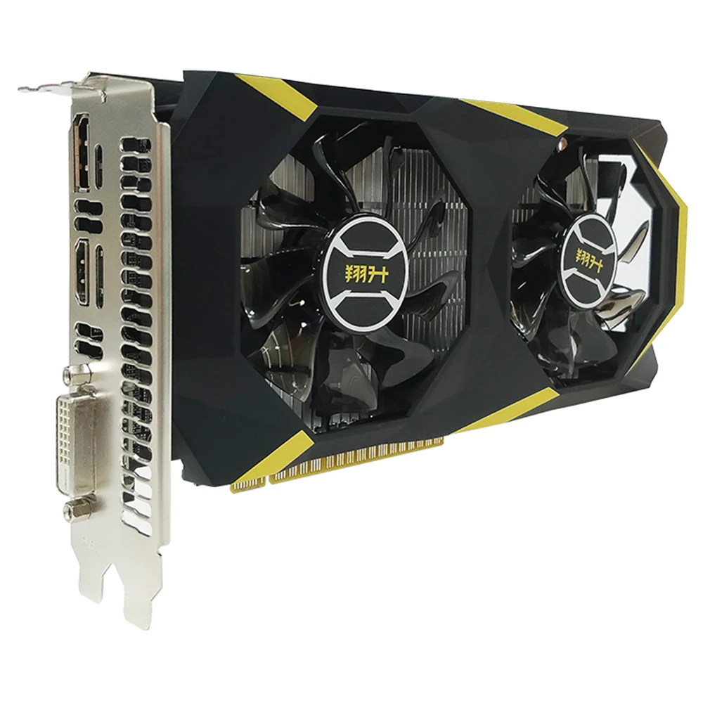 ASL gtx 1050 ti 4G игры графическая карта 128bit NVIDIA GDDR5 GP107 7008 мГц 1290 1392 DP + HDMI DVI 768 единиц