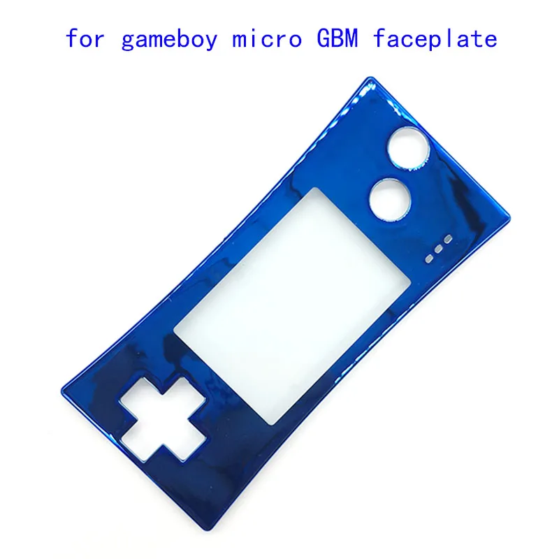 Хромированная Лицевая панель сменный передний корпус чехол для Nintendo Game Boy Micro