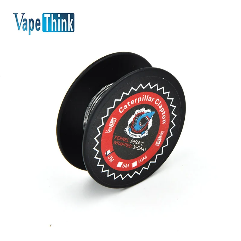 Vapethink Паровая Акула Caterpillar Клэптон Провода Отопление рулон для RDA РБА танк