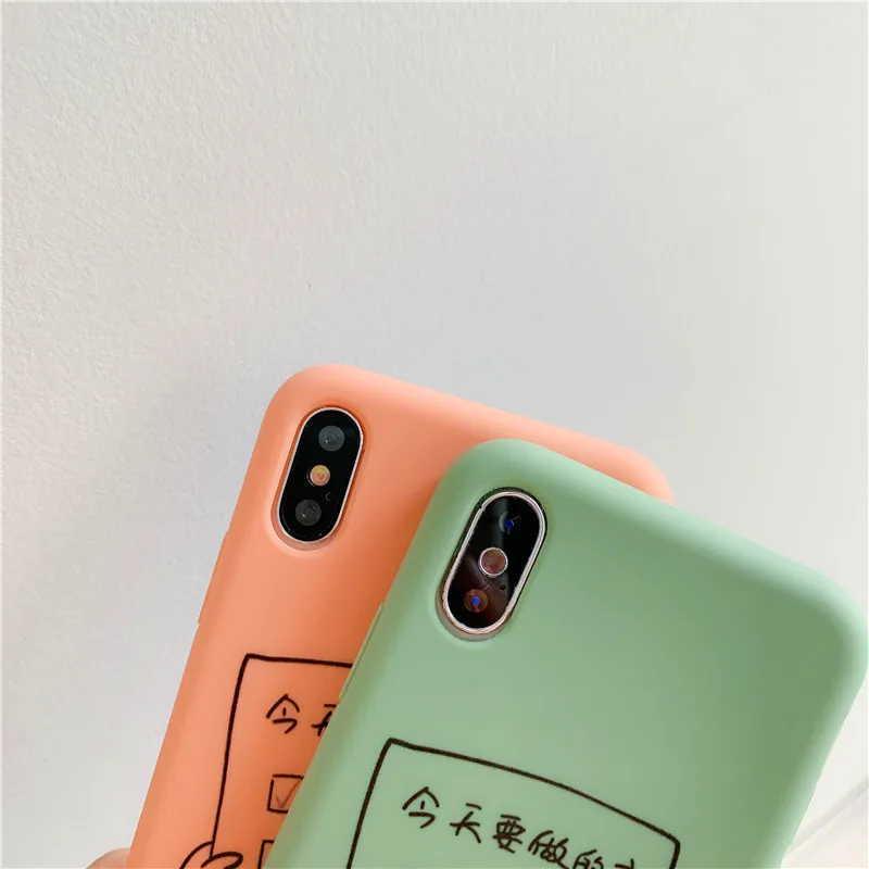Things to do today happy phone case For iPhone 6 6s 7 8 Plus X XR XS Max cover Soft silicon TPU plus Cover |