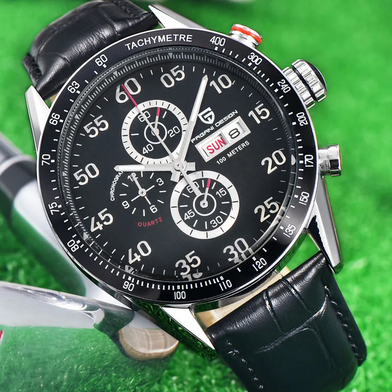 Pagani Дизайн Для мужчин Watch Sport Часы многофункциональный кварцевый Военное Дело