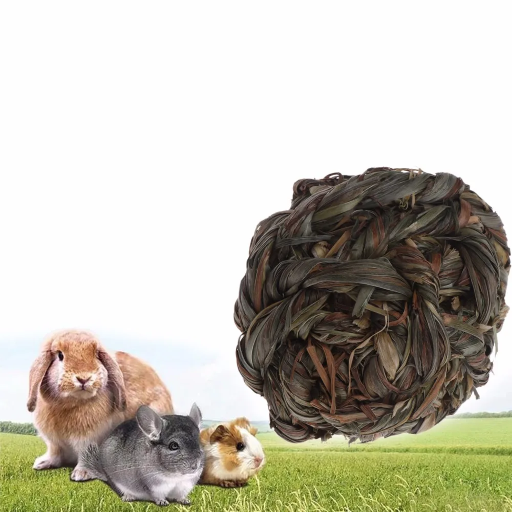 

Натуральный соломенный шар, 8 см, кролик из Тимоти, трава, Шиншилла, свинья, игрушки ручной работы, Жевательные Зубы, игрушка для чистки, мяч, м...