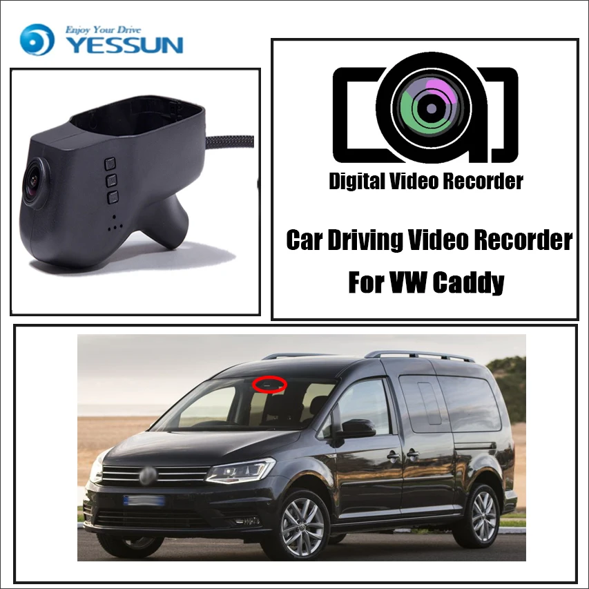 Видеорегистратор YESSUN для Volkswagen Caddy скрытый мини видеорегистратор с Wi Fi 96655 1080P|driving