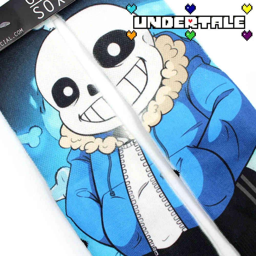 OHCOMICS Горячая 4x16 &quotигра Undertale Sans Хорт хлопковые носки ярких цветов в Косплэй