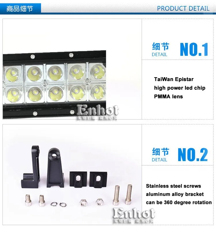 ENHOT 2 шт. Epistar 13 5 '❲ Вт Светодиодный светильник для внедорожника светодиодный