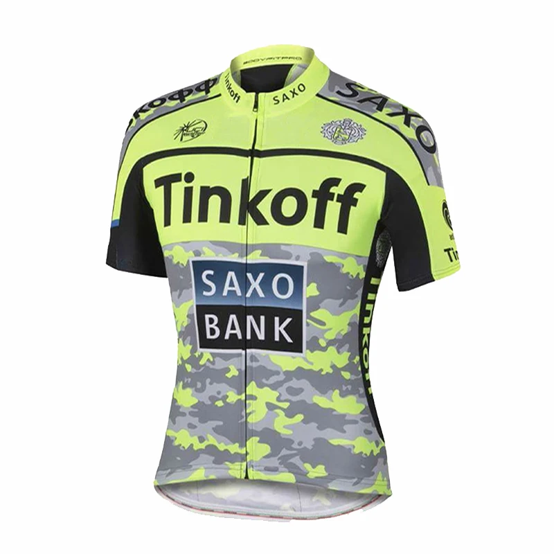 Новинка 2019 велосипедная одежда Tinkoff bank быстросохнущая майка Мужская Джерси с