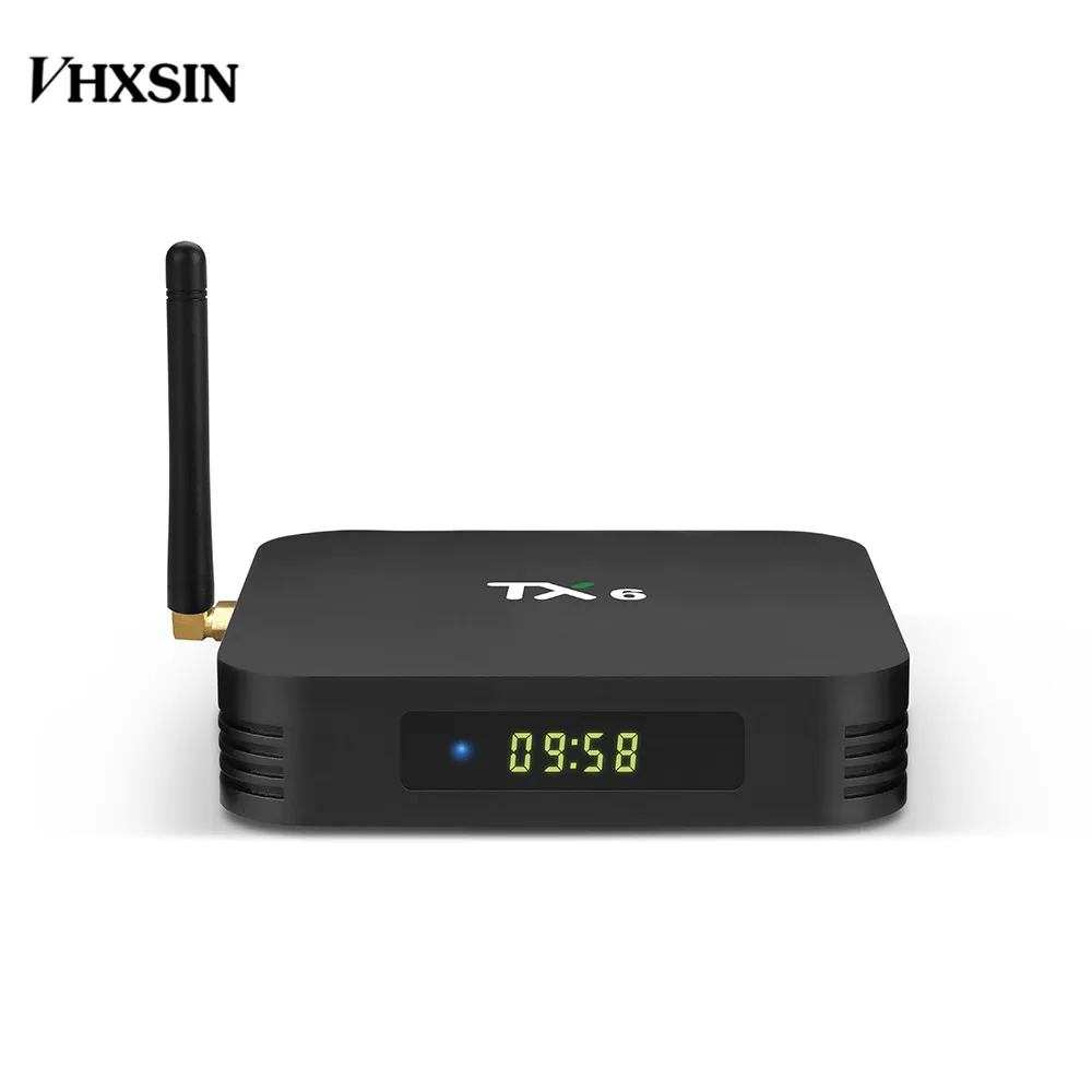 VHXSIN 10 шт TX6 Смарт Android 9 0 ТВ коробка 4G 32G H6 четырехъядерный 2 5G двойной Wifi BT 4