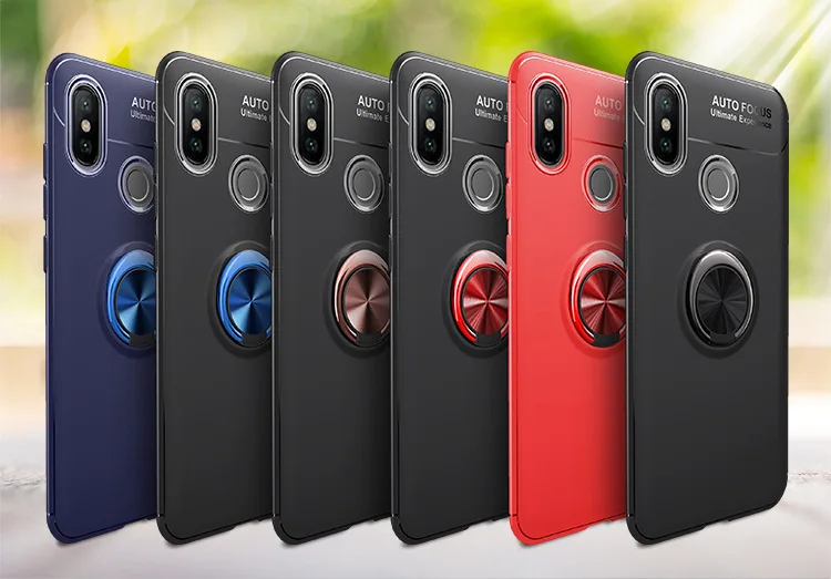 Note 6 Pro Magnetic Bracket Holder Cases for Xiaomi Redmi 5 Case Finger Ring Matte Cover Note6 Note5 Fundas |