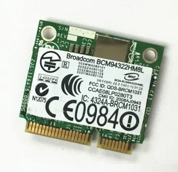 SSEA Dell DW1510 PW934, PCI-E Broadcom BCM4322 BCM94322HM8L Dell 1535 1537 E4200 E6400,