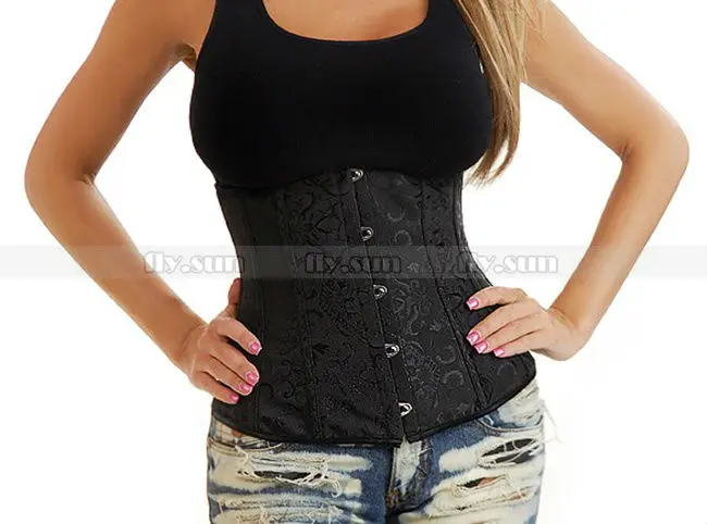 Черный корсет на талии косточках Бюстье шнуровке размера плюс XS|corset pvc|lace corsetlace up