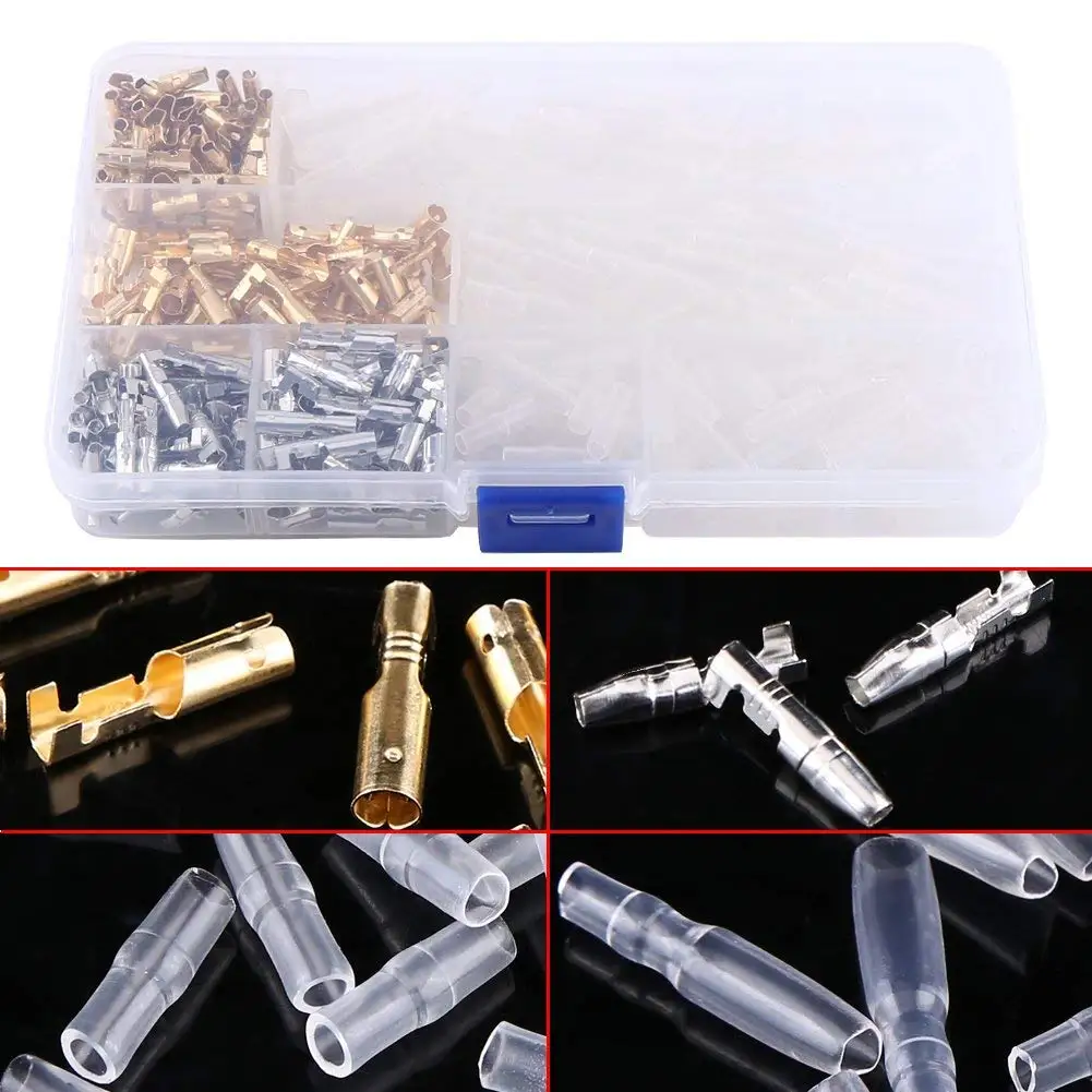 100 шт 3 9 мм латунный штекер и гнездо провода цилиндрические клеммы Электрический