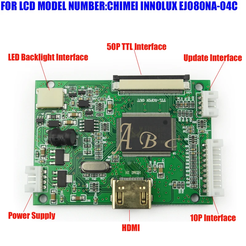 Параллельный контроллер HDMI 50P 40P TTL плата модуля монитора для Raspberry PI 2 IPS TFT ЖК
