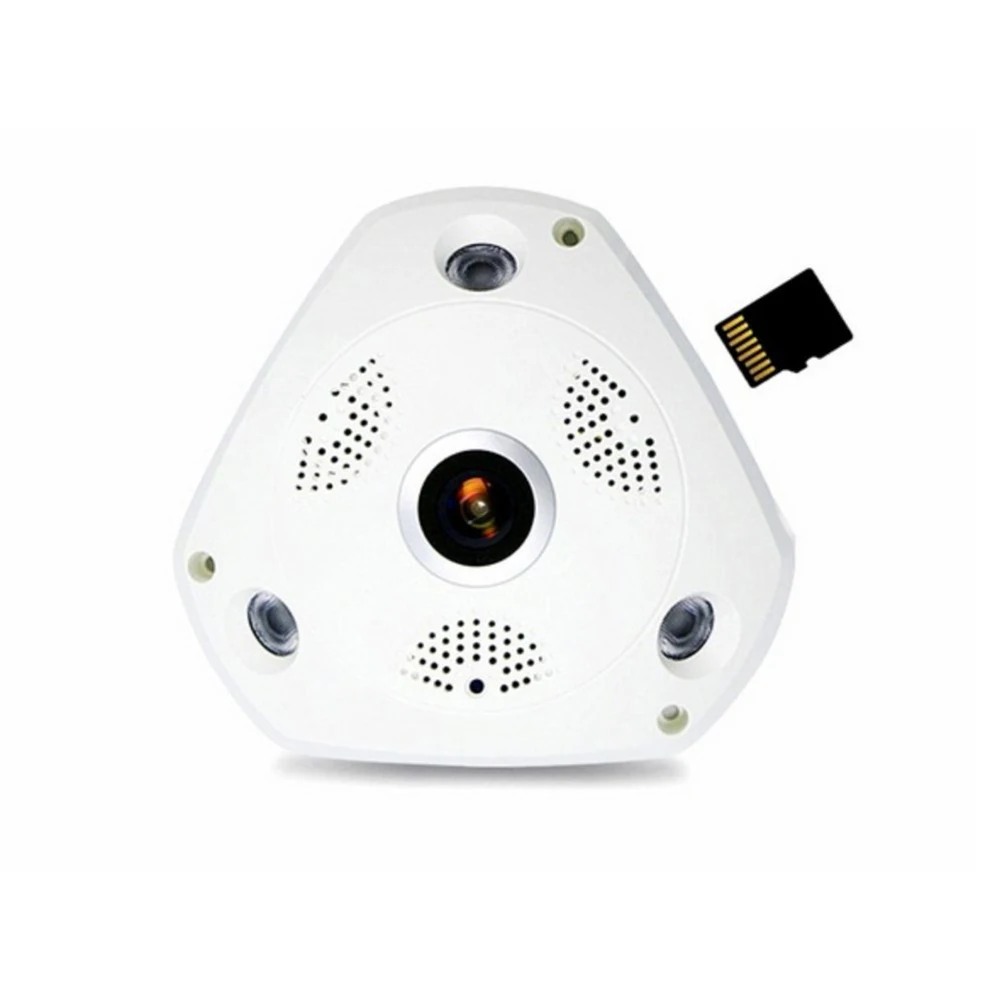 JCWHCAM 360 панорамная камера 960P VR IP WiFi объектив рыбий глаз МП 3D безопасности