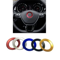 car styling steering wheel logo emblem ring sticker for vw passat b6 b7 3c polo golf 6 7 mk6 tiguan touran scirocco 2011 2016