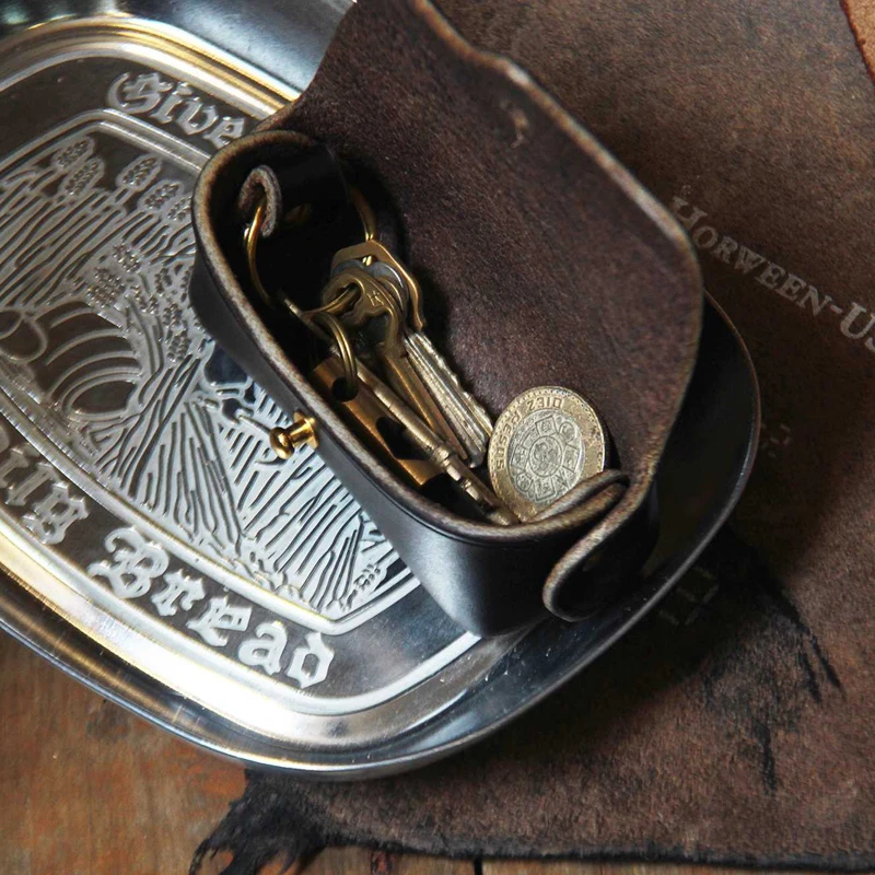 Сделай Сам кожаное ремесло автомобильное кольцо для ключей чехол искусственная