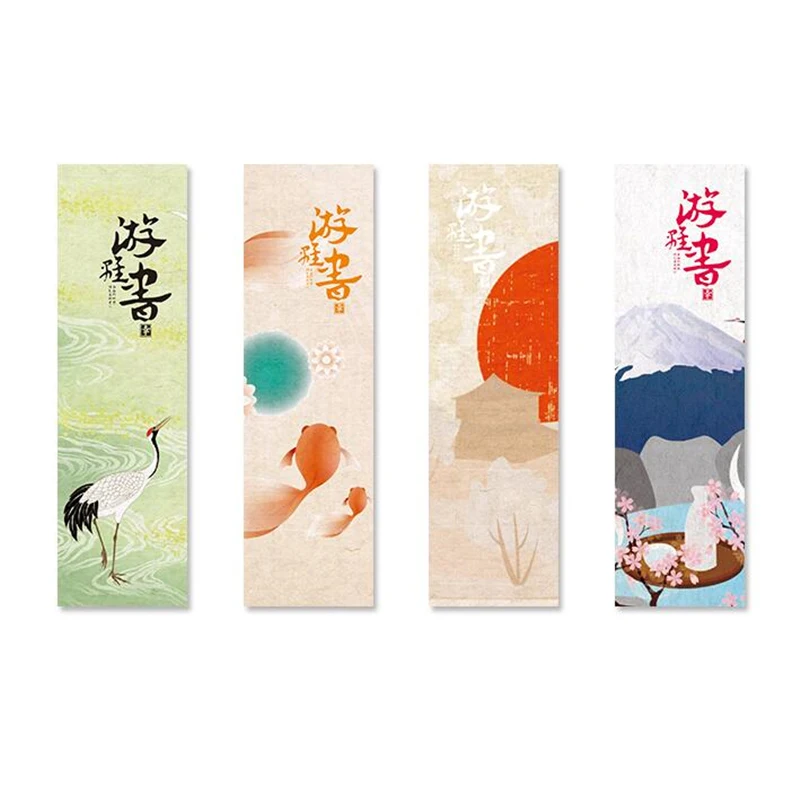 30 шт./лот милые кавайные бумажные закладки в винтажном японском стиле для книг