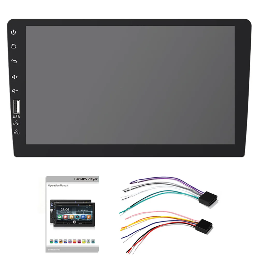 Bluetooth/FM/USB/AUX/1DIN MP5 плеер Автомобильный авто Поддержка TF карта автомобиль MP5 Mirrorilink 1080P 9 дюймов колесо управление радио gps