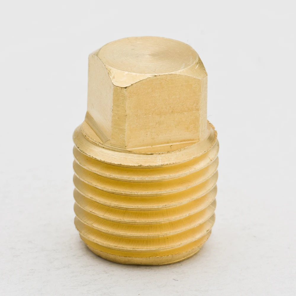 Набор из 2 латунных фитингов для труб квадратная головка штекер 1/8 дюйма 1/4 3/8 1/2 3/4