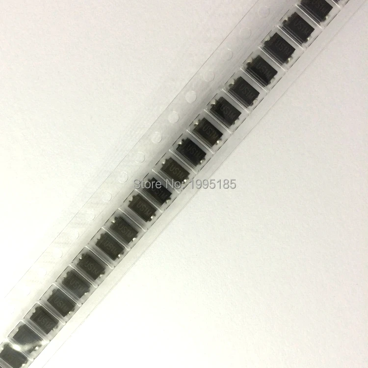 

50PCS SMD US1M UF4007/HER107 1A/1000V SMA DO-214AC fast recovery rectifier