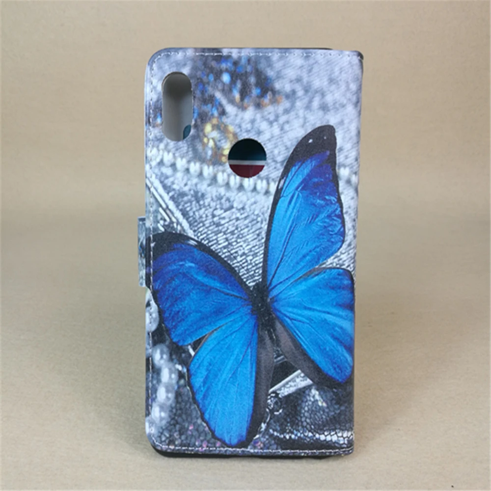 Новый дизайнерский чехол книжка с бабочкой и цветочным флагом для Xiaomi Redmi 7 6 26