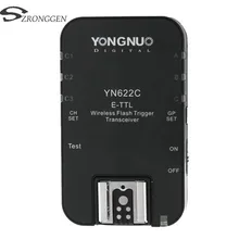Светодиодная лампа для видеосъемки Yongnuo YN-622C YN 622 Беспроводной ETTL HSS 1/8000S вспышка триггера приемопередатчик для Canon 1100D 1000D 650D 600D 550D 7D 5DII 40D