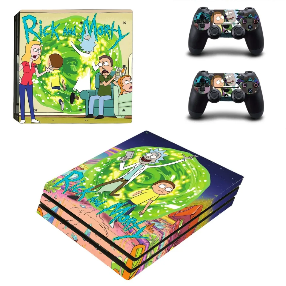 Рик и Морти PS4 Pro контроллер кожи Стикеры ps 4 виниловые наклейки vinilo Pegatinas Обложка