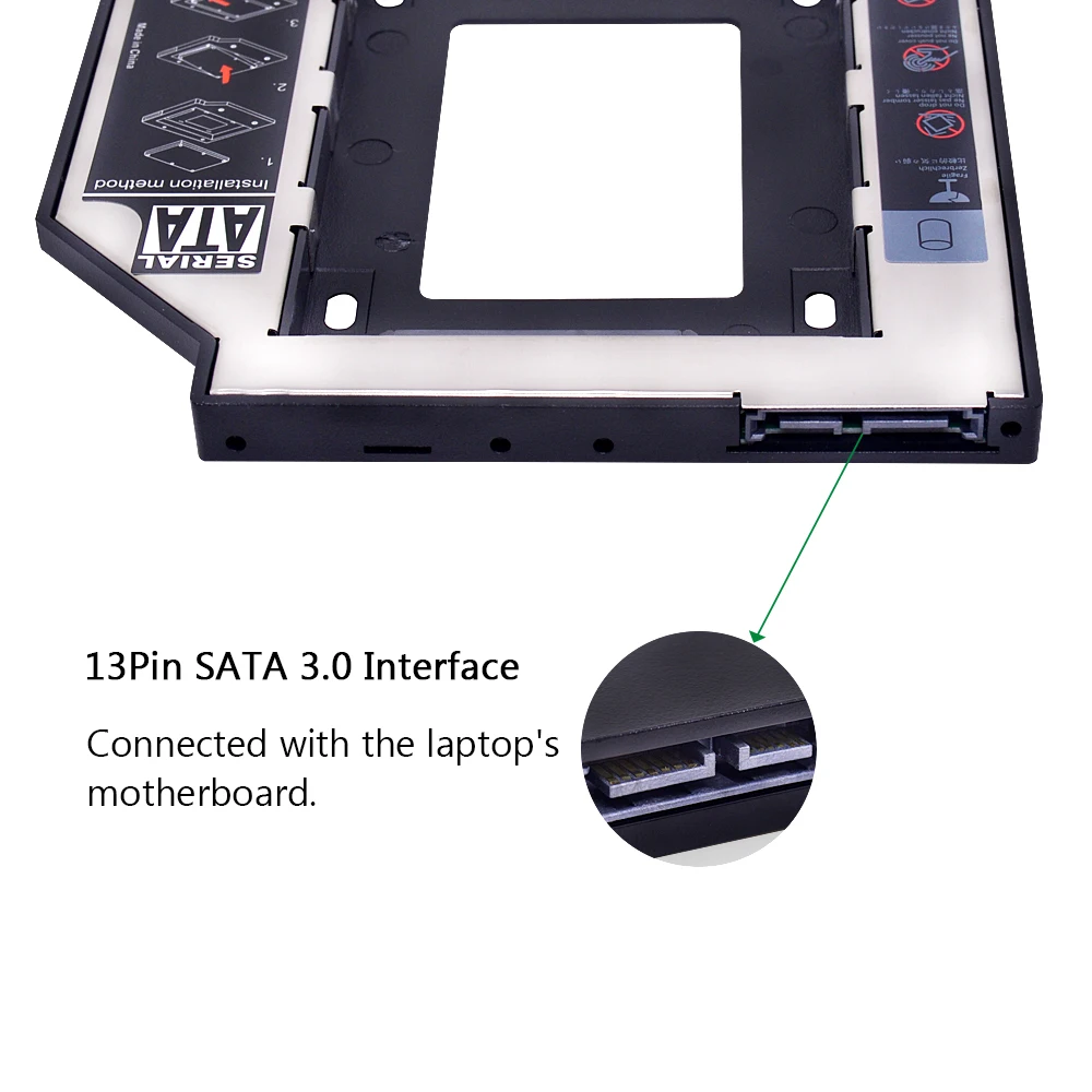 Адаптер для второго жесткого диска SATA 9 5 3 0 мм 1 шт. | Компьютеры и офис