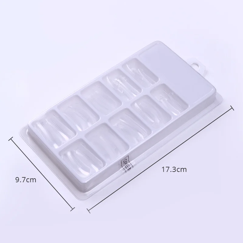 100 шт. желе УФ гель накладные ногти прозрачные французские полное покрытие