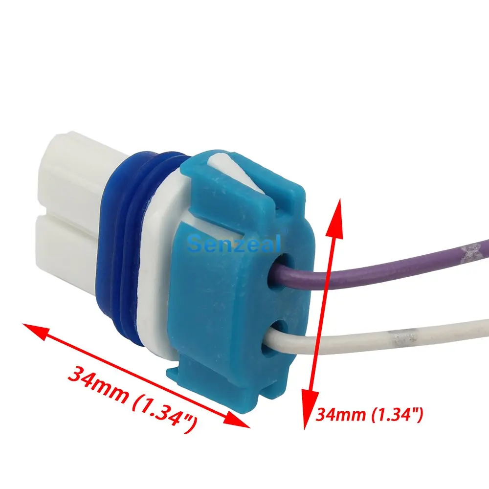 SENZEAL 2x 9006/HB4 цоколь держатель лампы база Медный провод светодиодная лампа ABS Вилки
