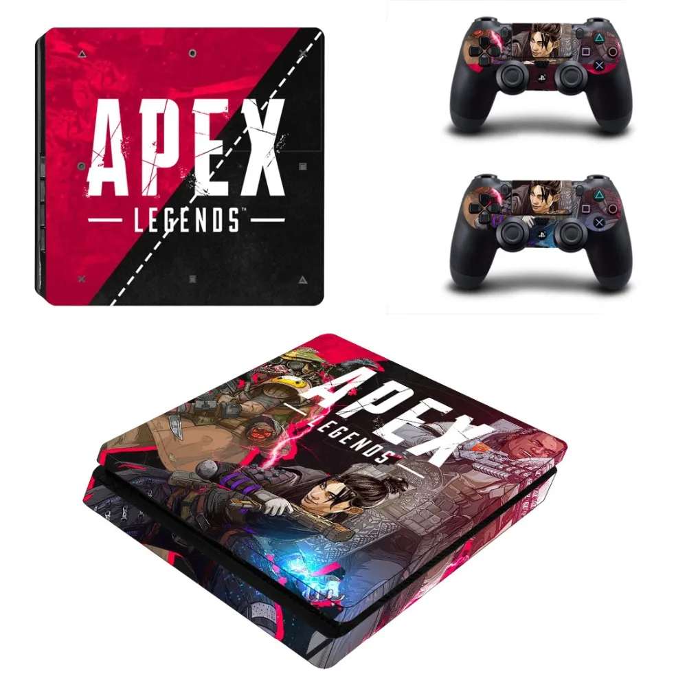 Игра Apex lengends PS4 тонкая кожа Виниловая наклейка, стикер для Playstation 4 консоли и 2 контроллеры PS4 тонкая кожа Стикеры