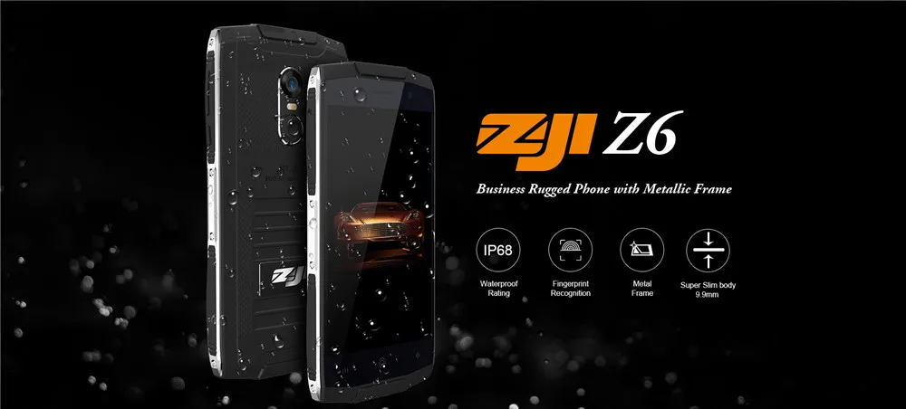 HOMTOM ZOJI Z6 IP68 водонепроницаемый мобильный телефон Android 6,0 MTK6580 четырехъядерный 1 ГБ ОЗУ 8 Гб ПЗУ 3g WCDMA 4,7 дюймов HD смартфон 3000 мАч