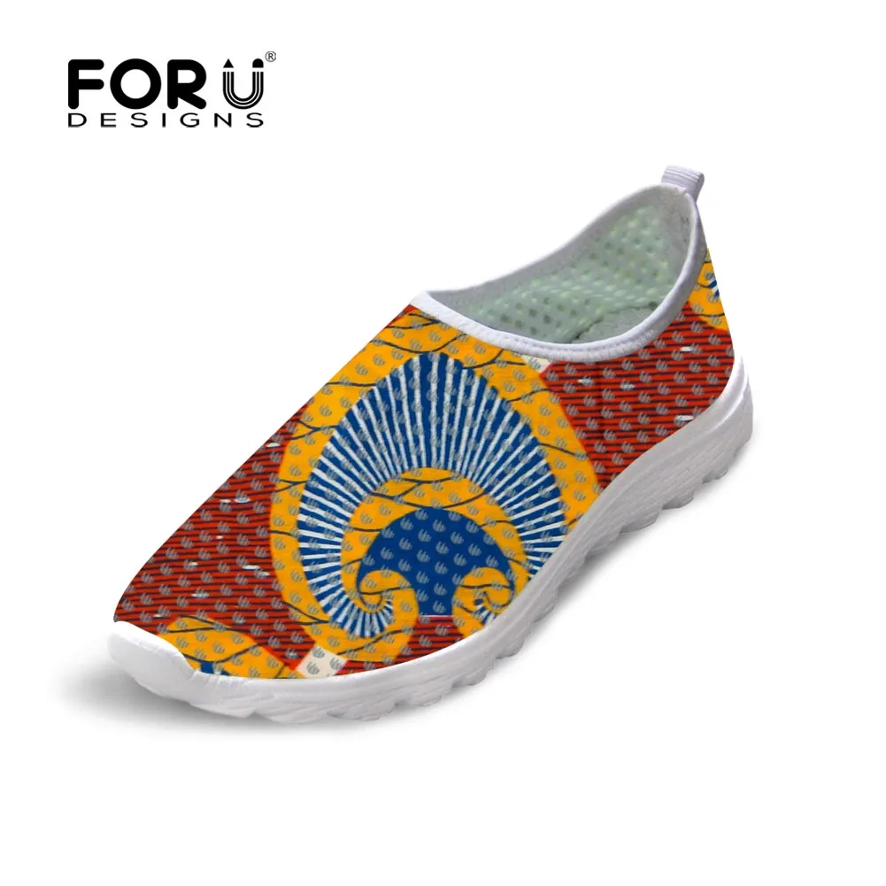 FORUDESIGNS обувь с принтом в африканском стиле; коллекция года; женская/Мужская парусиновая обувь; обувь на плоской подошве; сандалии с животными; кроссовки с принтом; дышащие водонепроницаемые Мокасины - Цвет: T0436AA