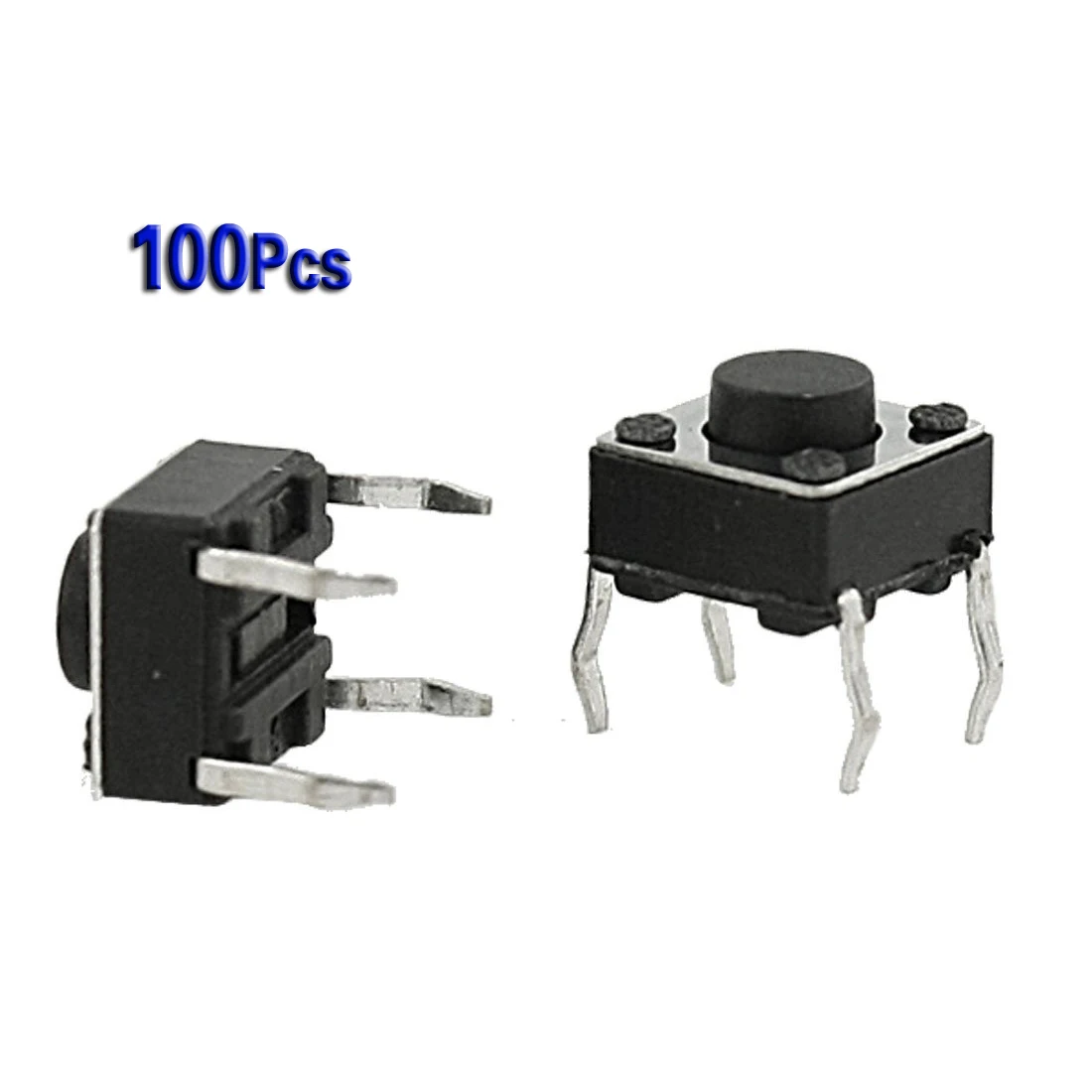 Promotion!Amico 100 Pcs 6x6x4.5mm Panel PCB Momentary Tactile Tact Push Button Switch 4 Pin DIP | Обустройство дома