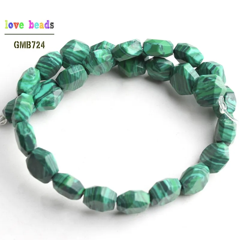 malachite 8x8 мм натуральный розовый Quartzs индийские Агаты граненый шестигранник каменные бусины для самостоятельного изготовления ювелирных изделий браслет 27 шт. strand - Цвет: malachite