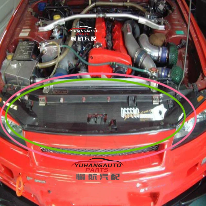 Для 1995 1998 Skyline R33 GTS Garage Defend style охлаждающая панель (только спецификации 1)