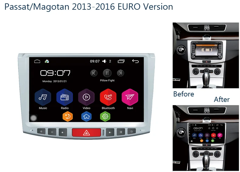 Автомобильный мультимедийный плеер android 8 0 для Volkswagen passat/Magotan b6 2013-2016 Европейская