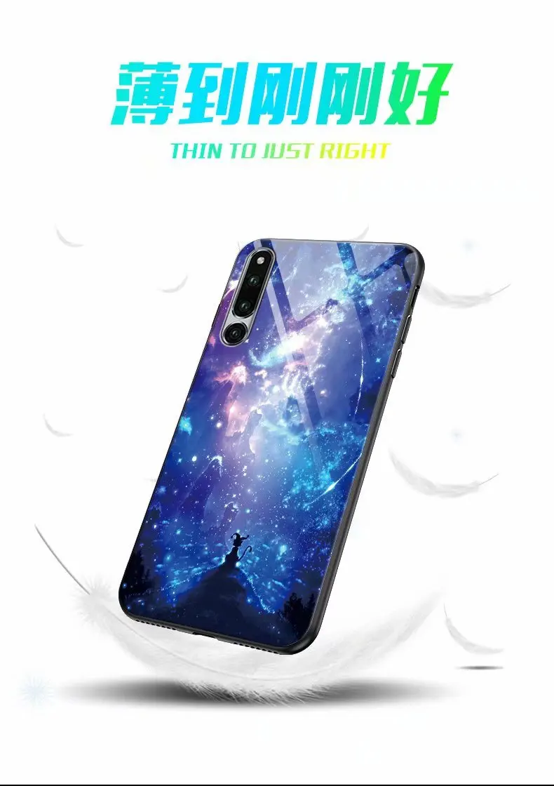 Для huawei honor Magic 2 чехол Роскошный светящийся Узор Жесткий закаленное стекло защитный чехол на заднюю панель для honor magic2 оболочка