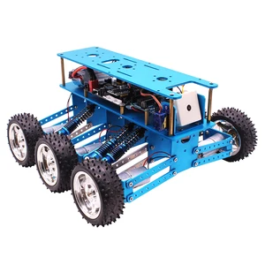 New 6WD Off-Road Robot Car With Camera For Arduino DIY Robotics Toys For Programming Intelligent Education Learning US Plug