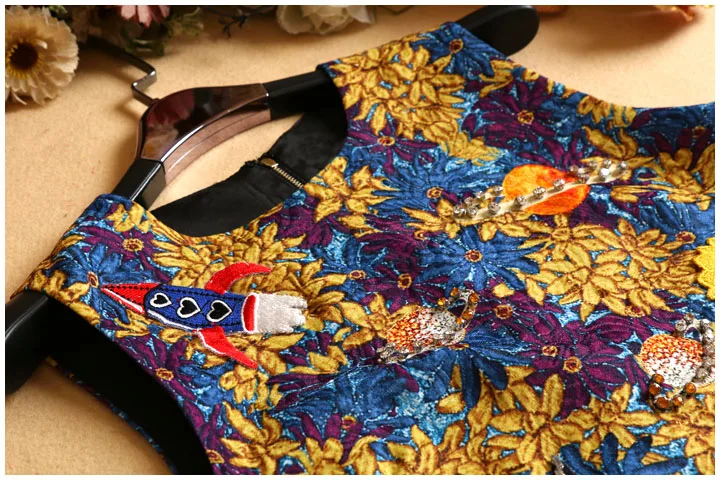 Новое поступление 2017 женское летнее платье с круглым вырезом без рукавов