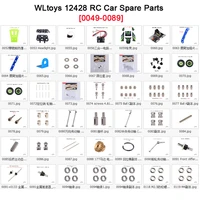 original wltoys 12428 12423 rc car spare parts rear tirehubreceivergasketshaftcupgearcar shell 12428 parts 0049 0089