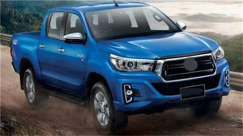 Автомобильные мигающие фары для Toyota Hilux Revo Rocco 2018 2019 светодиодные дневные ходовые
