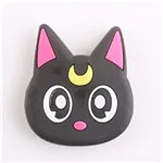Black Cat 3D Счастливый мультфильм расширяющийся стенд и сцепление для ваших мобильных телефонов Универсальный палец кольцо держатель для iPhone 6 6s 7 Plus XS - Цвет: Black Cat