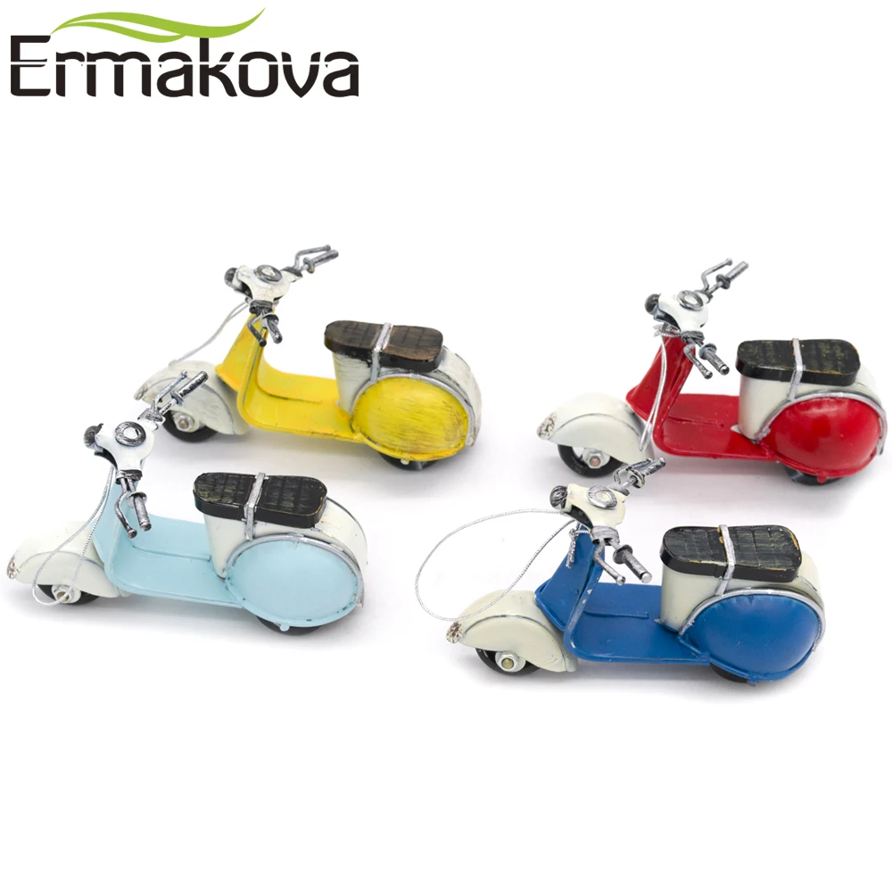 ERMAKOVA Mini Metal Vintage Motorcycle Model Classic Motorbike Figurine Retro Motor Bicycle Ornament Kid Toys Home Desktop Decor | Дом и сад