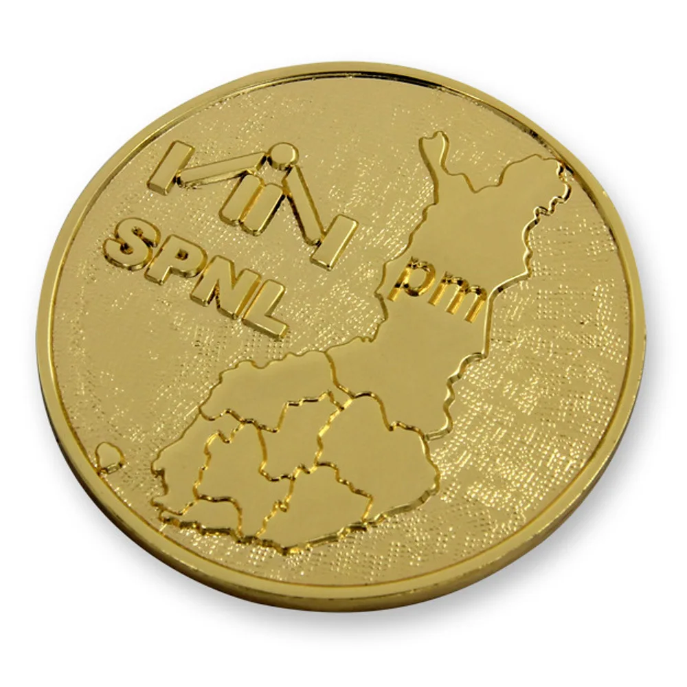

Custom 3D Logo coins cheap Gold Souvenir Token Coin for Hot Sale