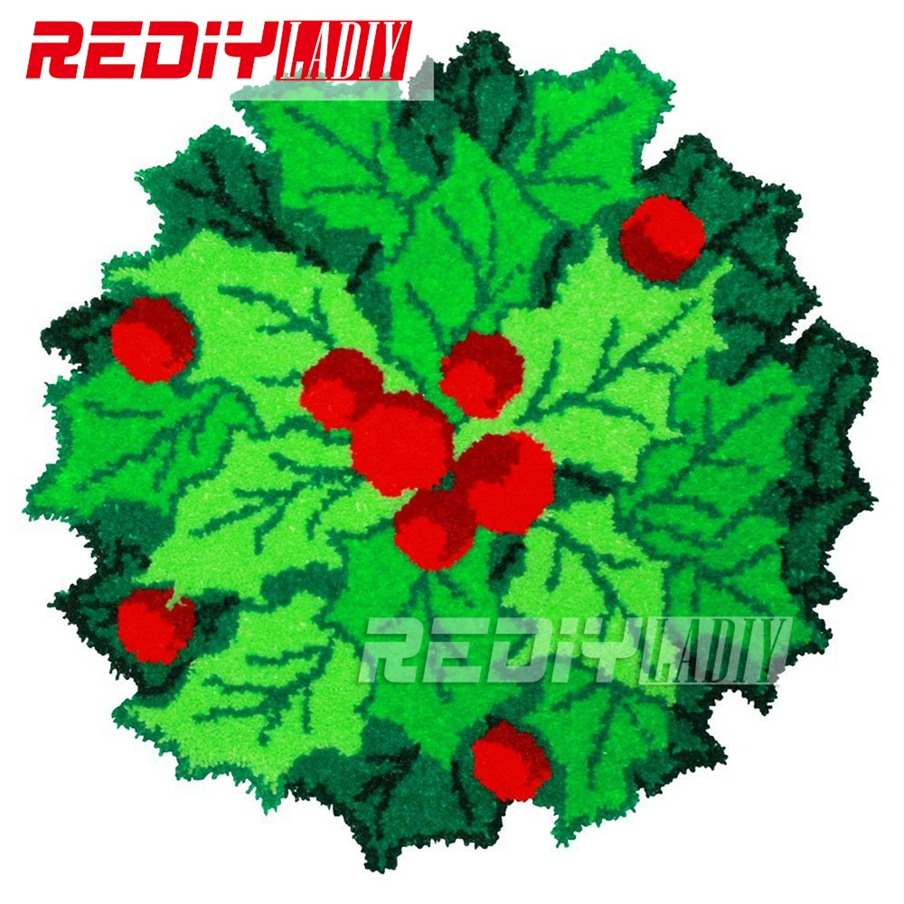 

REDIY LADIY крючок с защелкой Коврик для пола настенный гобелен зеленые деревья предварительно напечатанный холст животное 3D Пряжа вышивка кове...