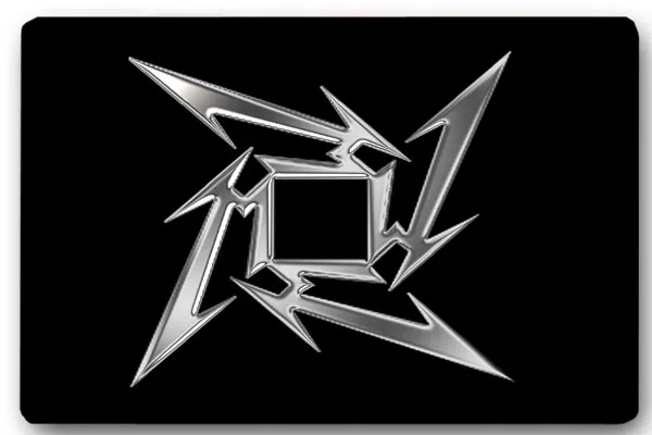 Metallica удивительный Удобные Нескользящей Ковры и На Заказ 40x60 см Двери Коврик Anti-Slip