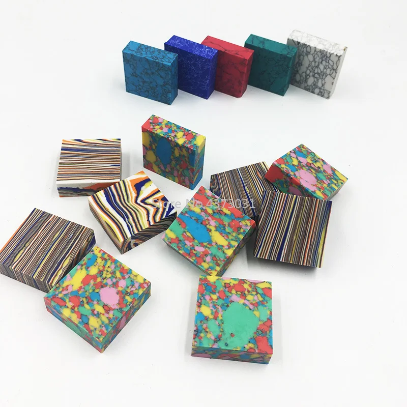 7 видов цветов искусственный бирюзовый материал для рукоятки ножей сделай сам